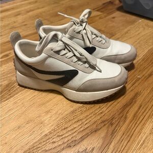 Dolce Vita Cream and Black Sneakers